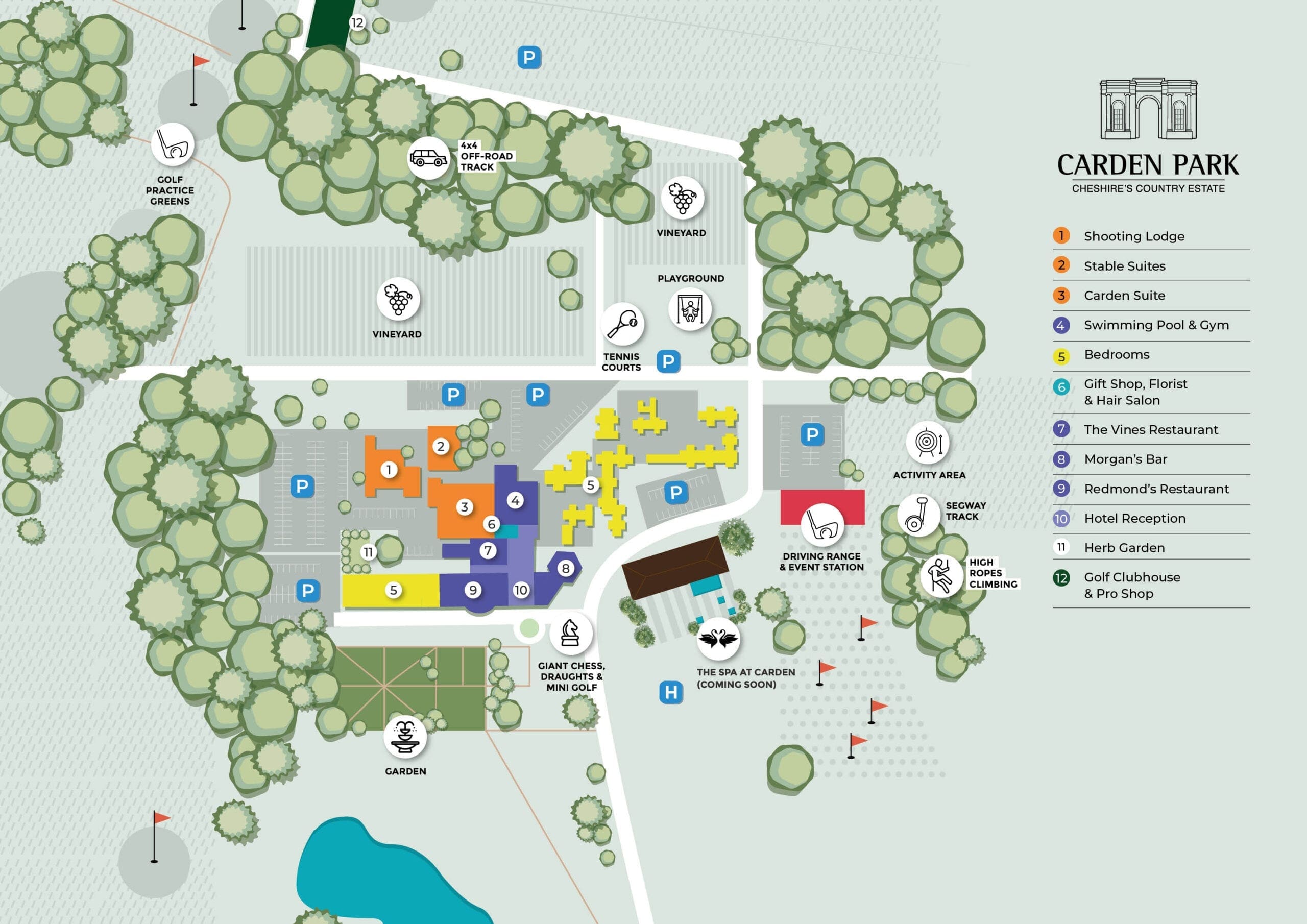 Carden Park country estate map 