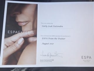 ESPA certificate