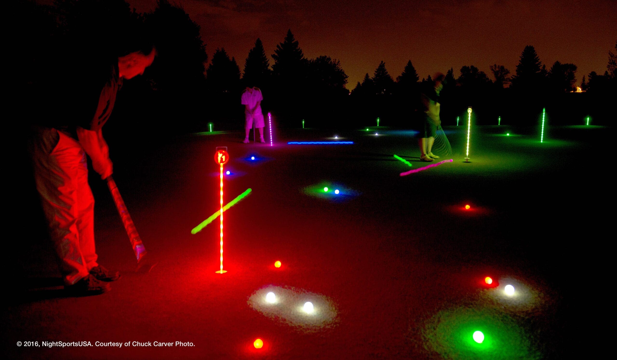 Glow in the dark golf 