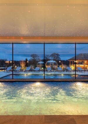 The indoor pool at Carden park spa