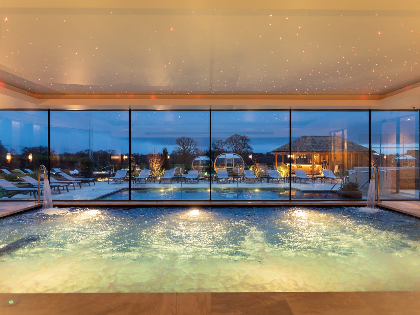 The indoor pool at Carden park spa