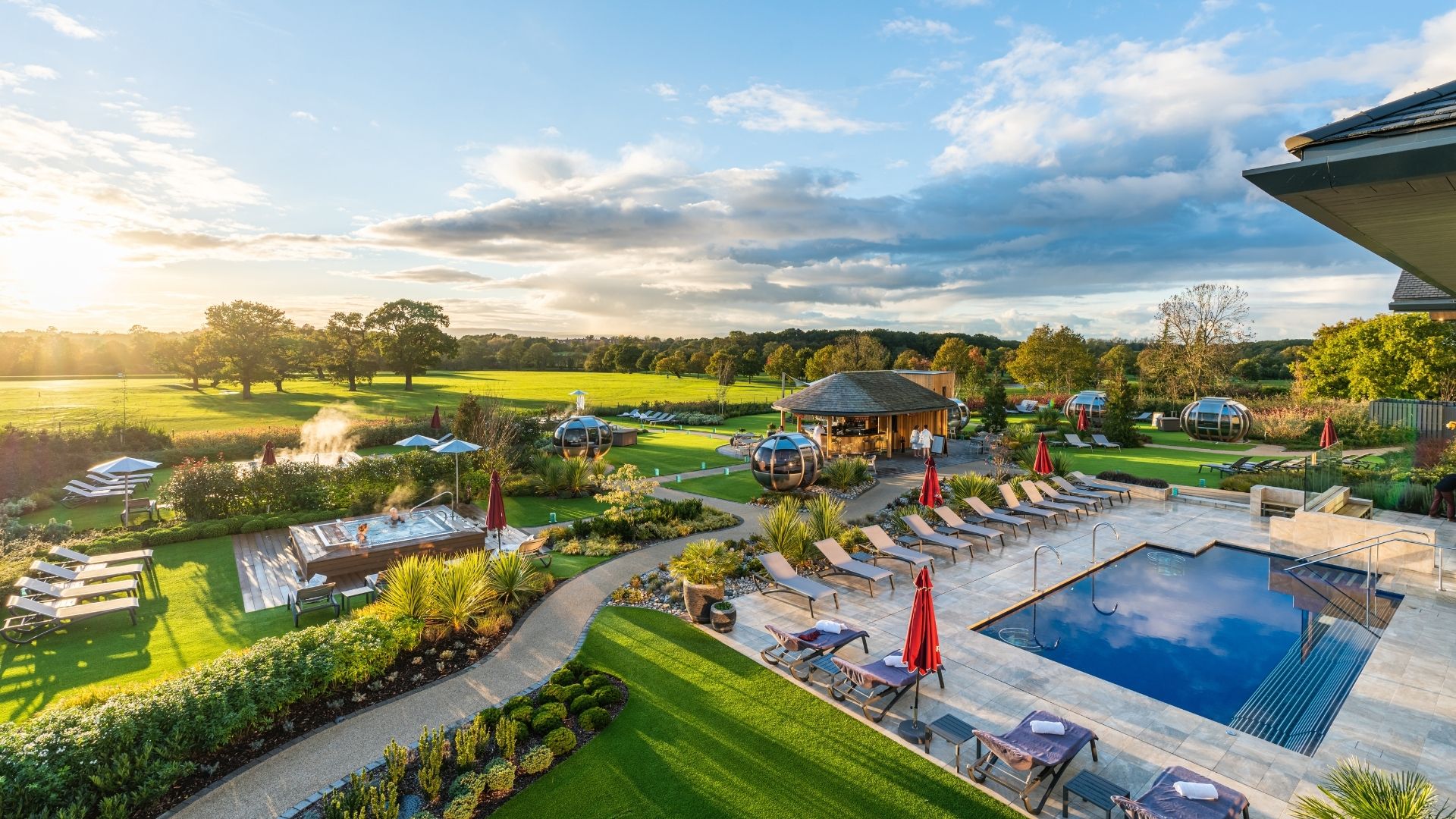 Carden Park spa outdoor area